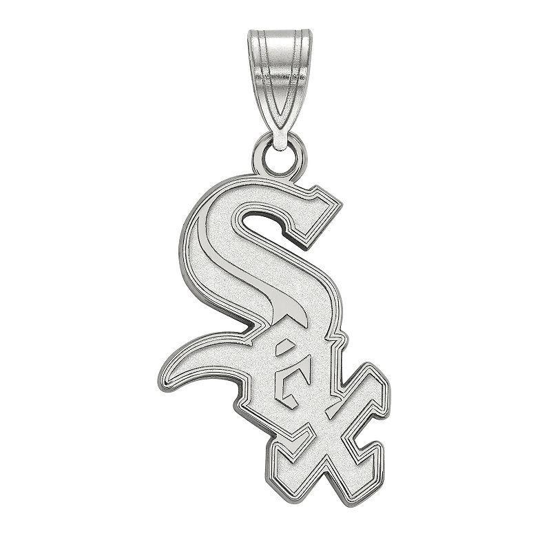 LogoArt Sterling Silver Chicago White Sox Large Pendant, Womens Product Image