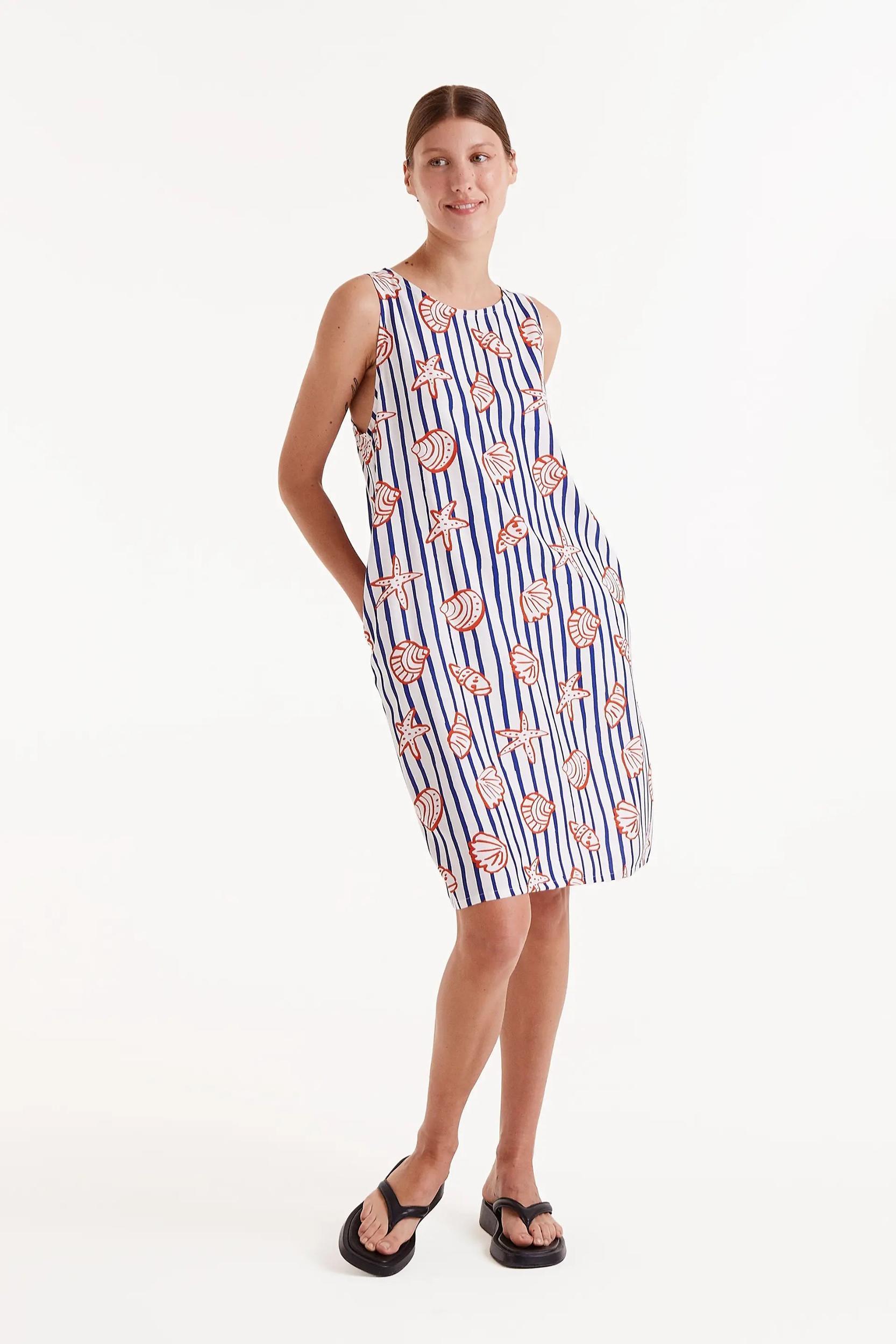 Seashells Print Dress Product Image