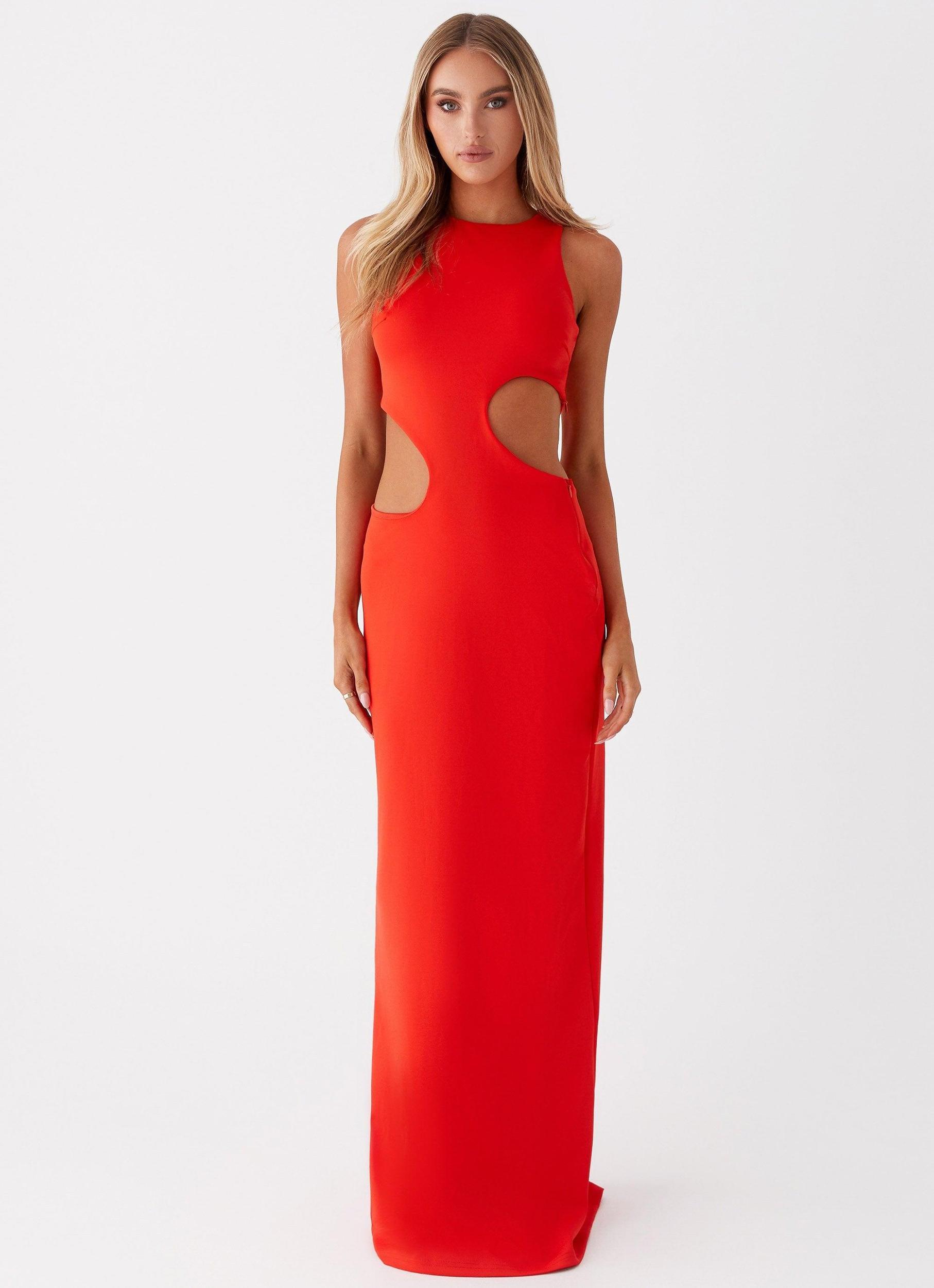 Vaeloria Maxi Dress - Red Product Image