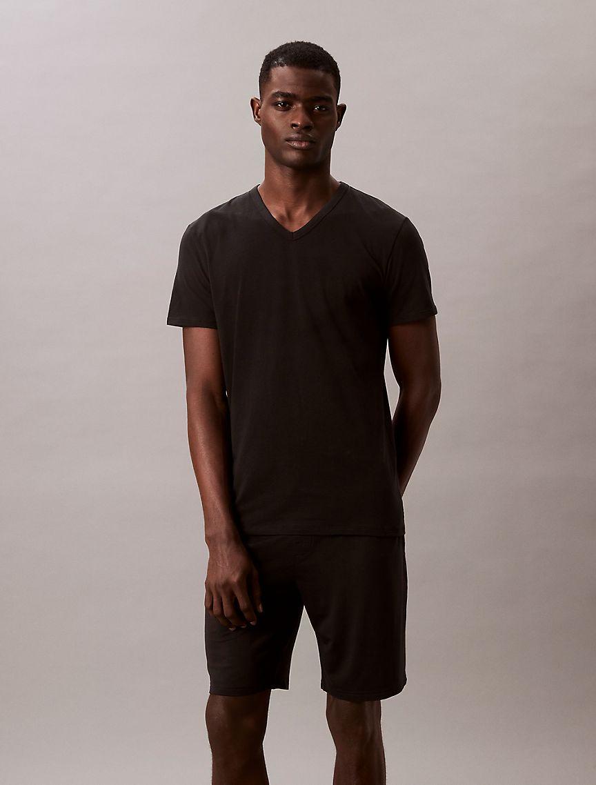 Cotton Stretch Blend 3-Pack Slim Fit V-Neck T-Shirt Product Image