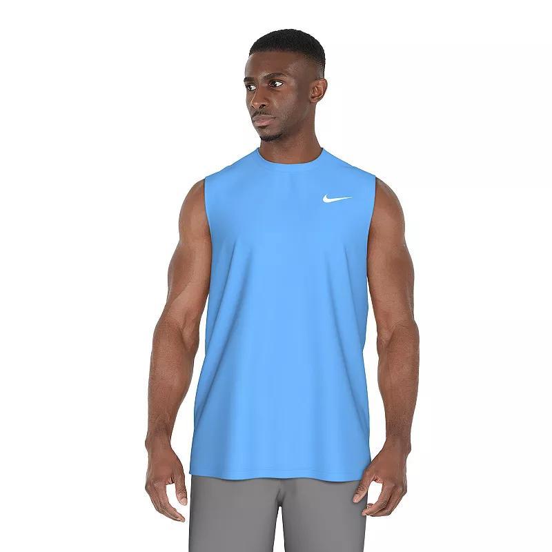 Men's Nike Dri-FIT UPF 40+ Essential Sleeveless Hydroguard Swim Tee, Size: XXL, University Blue Product Image