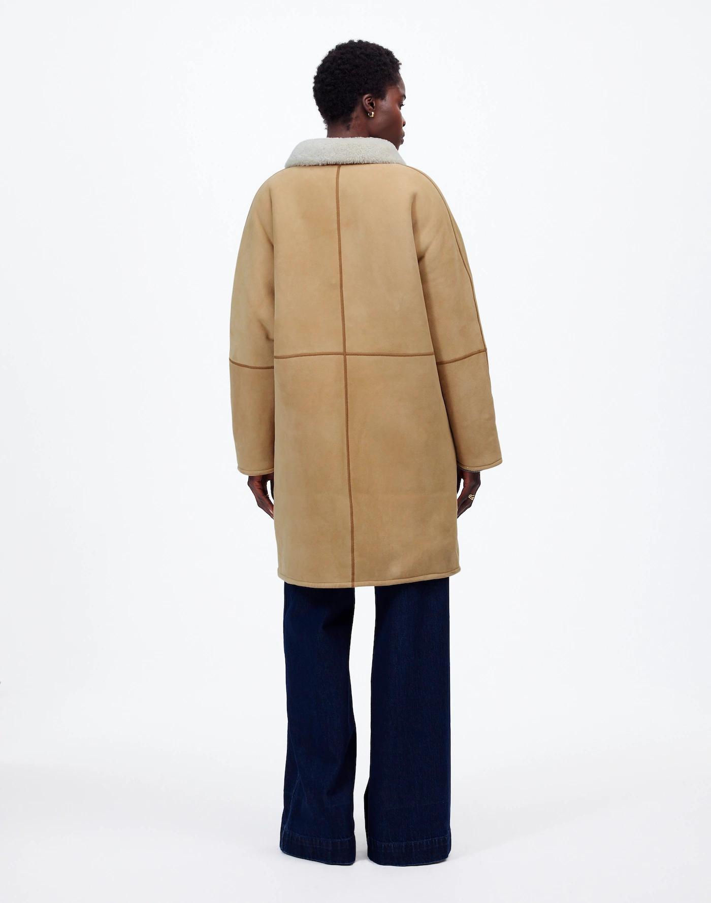 Suede Oversized Long Jacket Product Image