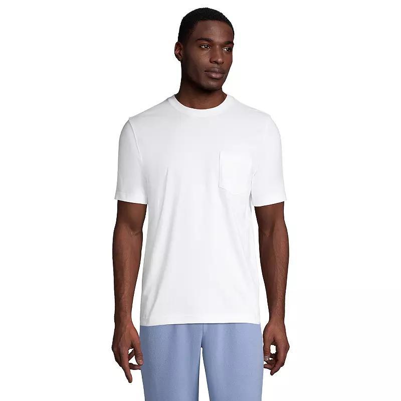 Big & Tall Lands' End Short Sleeve Super-T Pocket Tee, Men's,  Product Image