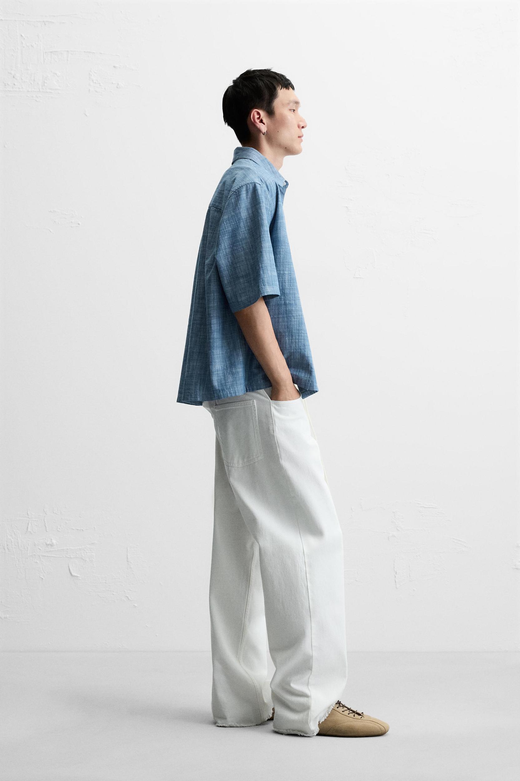 TEXTURED CONTRAST SHIRT Product Image