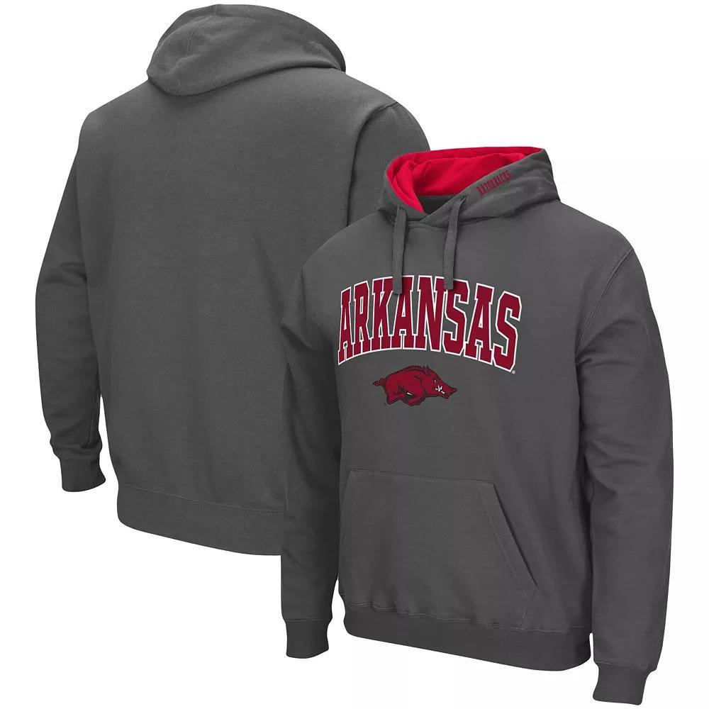 Men's Colosseum Navy Dayton Flyers Arch and Logo Pullover Hoodie,  Product Image