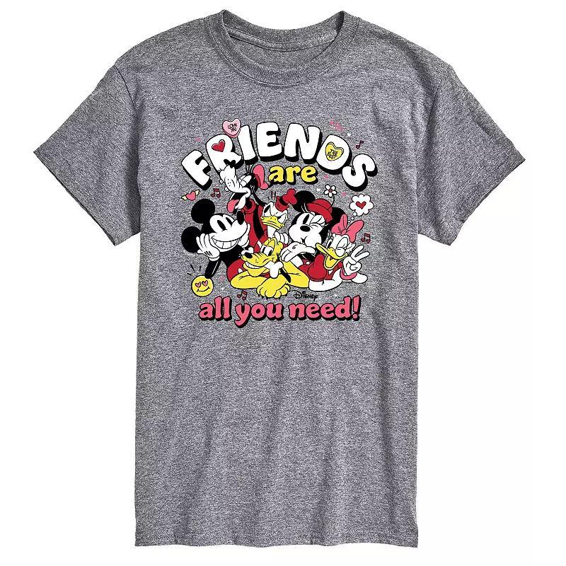 Disney's Mickey Mouse & Friends Big & Tall Friends Are All You Need Graphic Tee, Men's,  Product Image