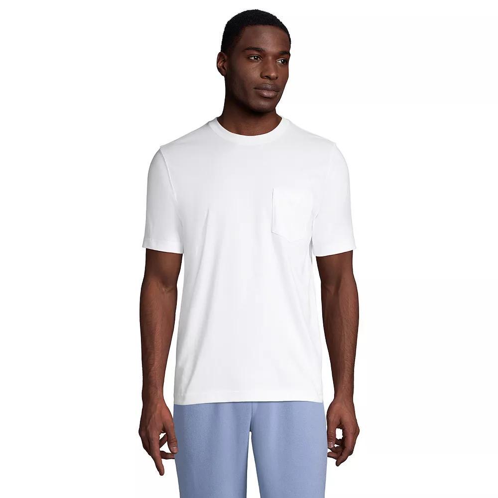 Big & Tall Lands' End Short Sleeve Super-T Pocket Tee, Men's,  Product Image