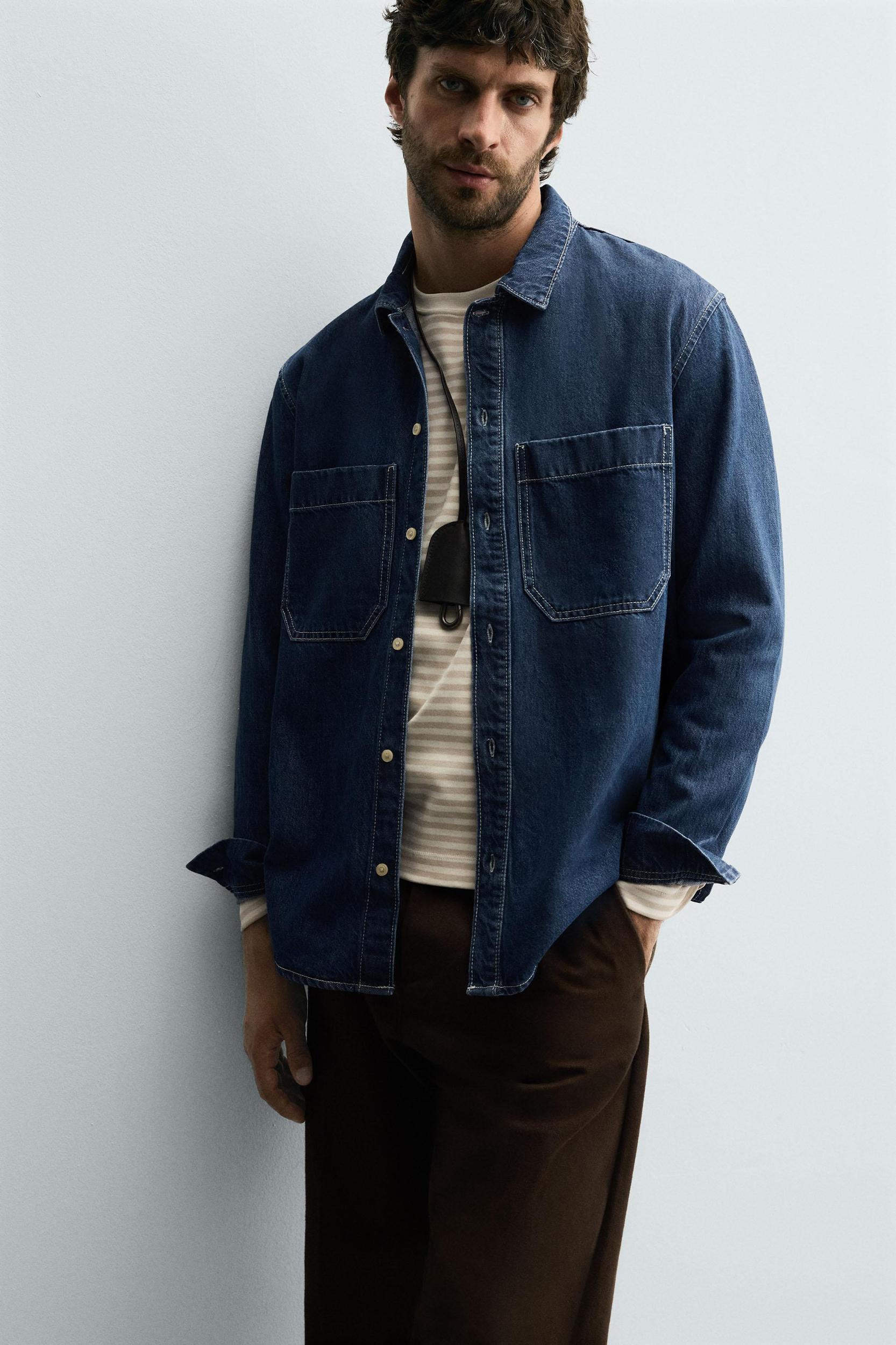 REGULAR FIT DENIM SHIRT Product Image