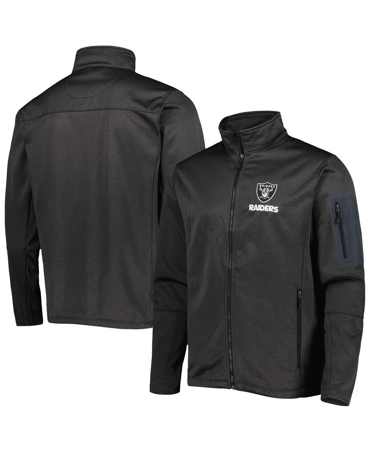 Mens Dunbrooke Heather Black Las Vegas Raiders Freestyle Coated Tech Fleece Full-Zip Jacket Product Image