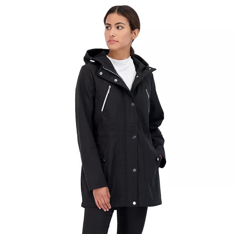 Women's Sebby Collection Hood Water-Resistant Anorak Jacket,  Product Image