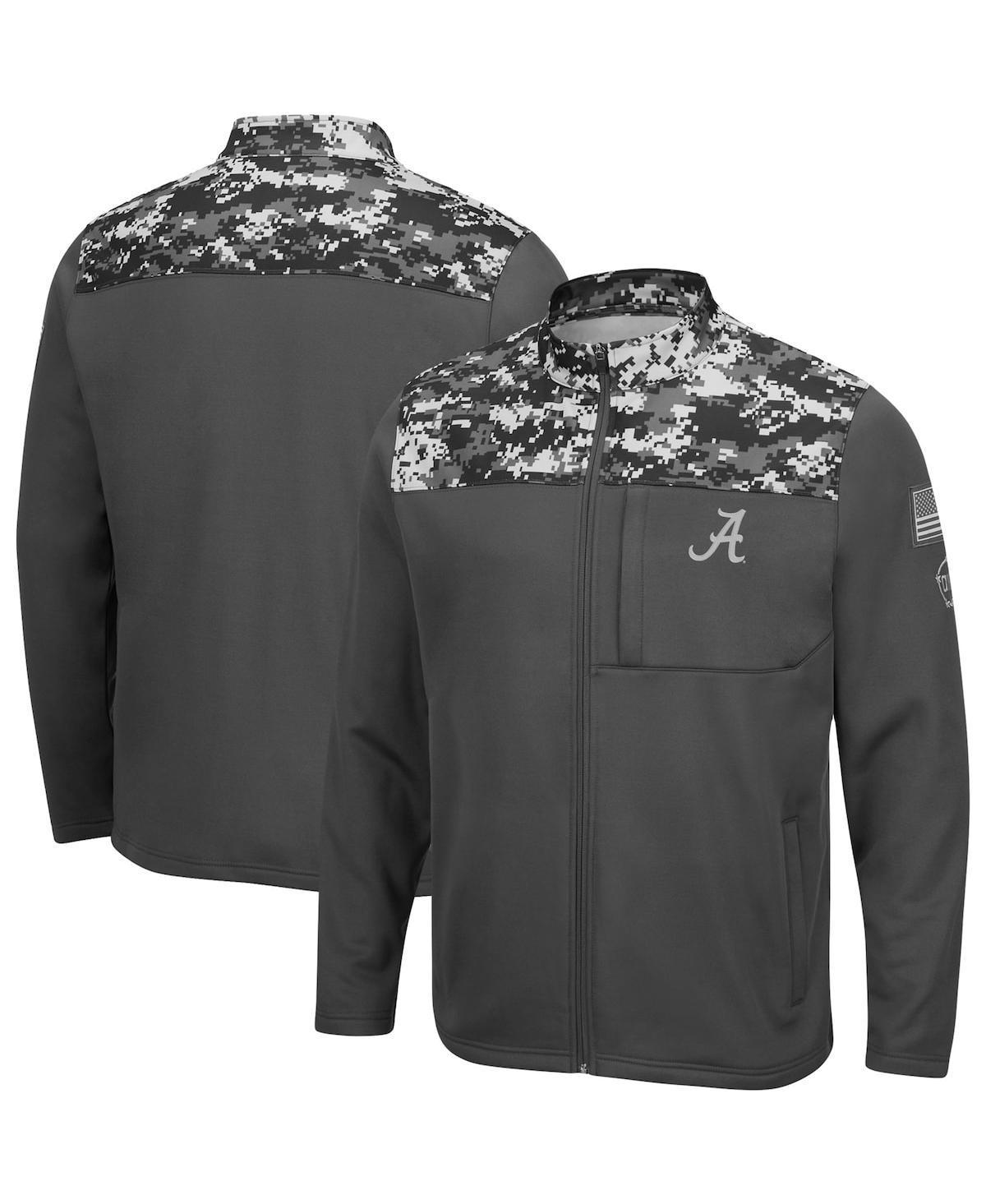 Mens Colosseum Charcoal Oklahoma Sooners Oht Military-Inspired Appreciation Digi Camo Full-Zip Jacket Product Image