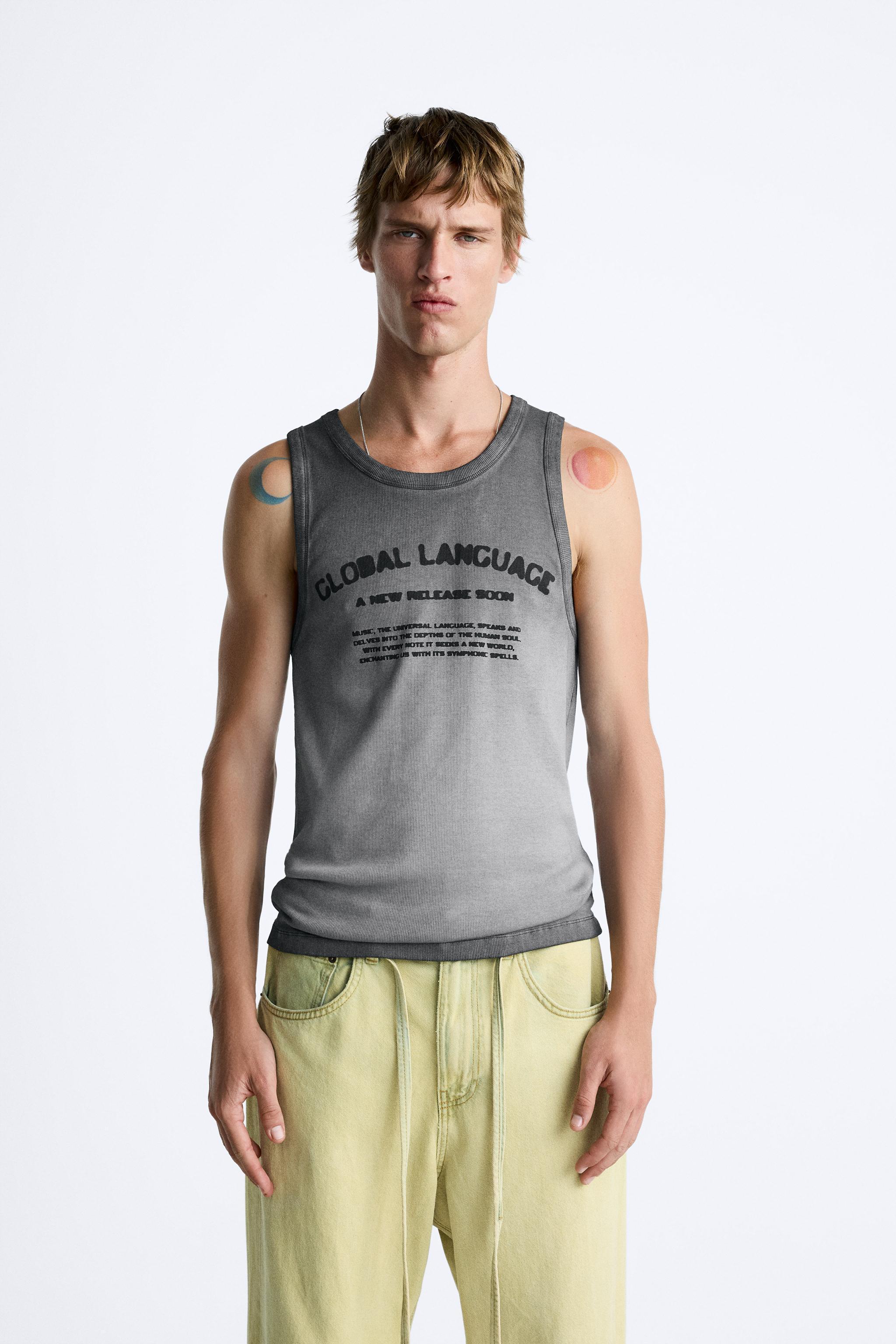 TANK TOP WITH TEXT Product Image