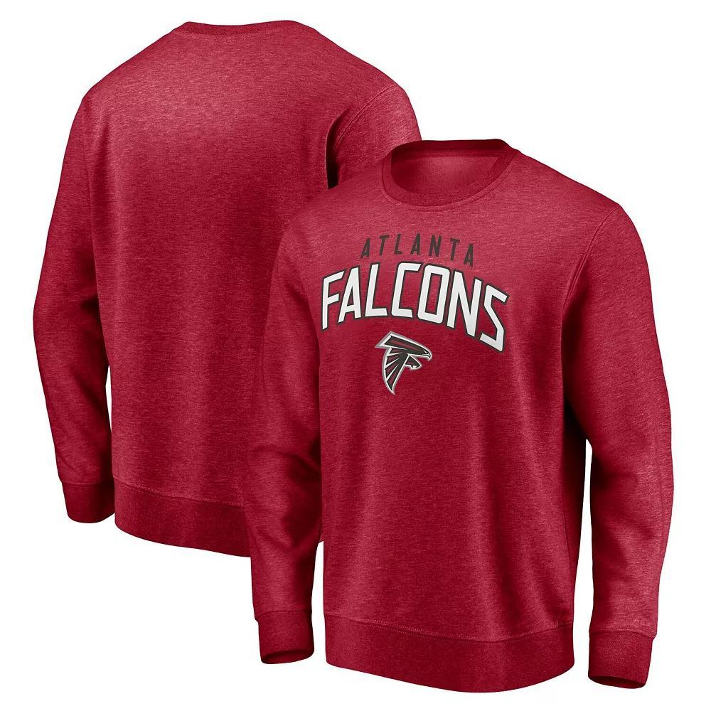 Men's Fanatics Red Atlanta Falcons Game Time Arch Pullover Sweatshirt, Size: Small Product Image