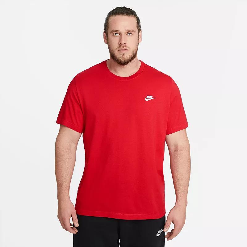 Big & Tall Nike Sportswear Club Tee, Men's, Size: XXL Tall, University Red Product Image