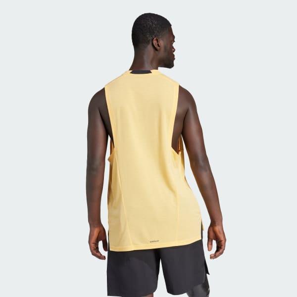 adidas Designed for Training Workout Tank Top Crystal Sand M Mens Product Image