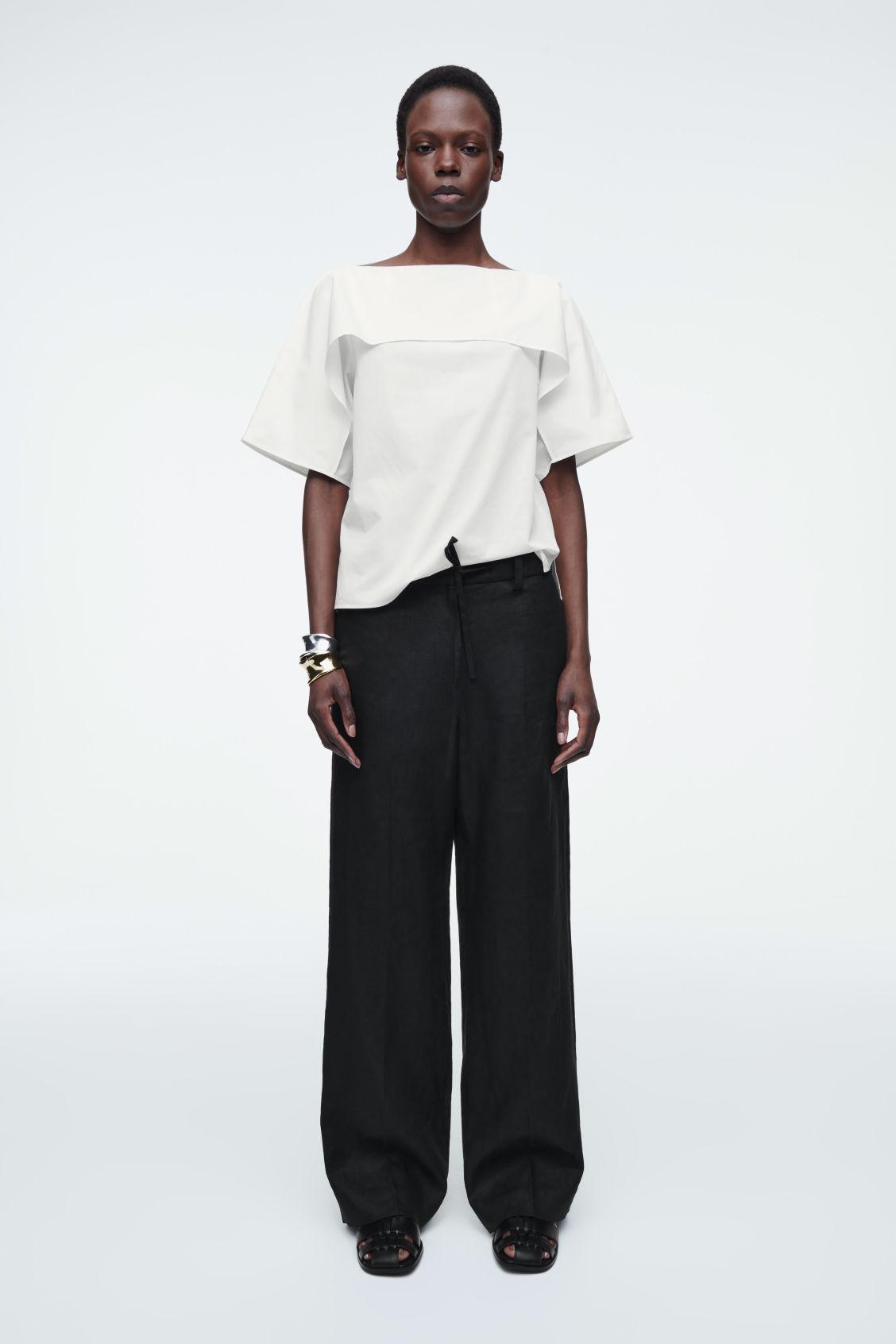 DRAPED COTTON TOP Product Image