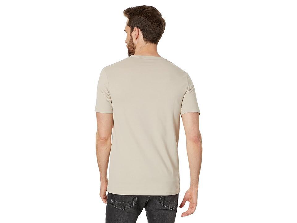 AllSaints Brace Contrast Short Sleeve Crew (Sea Clay ) Men's Clothing Product Image