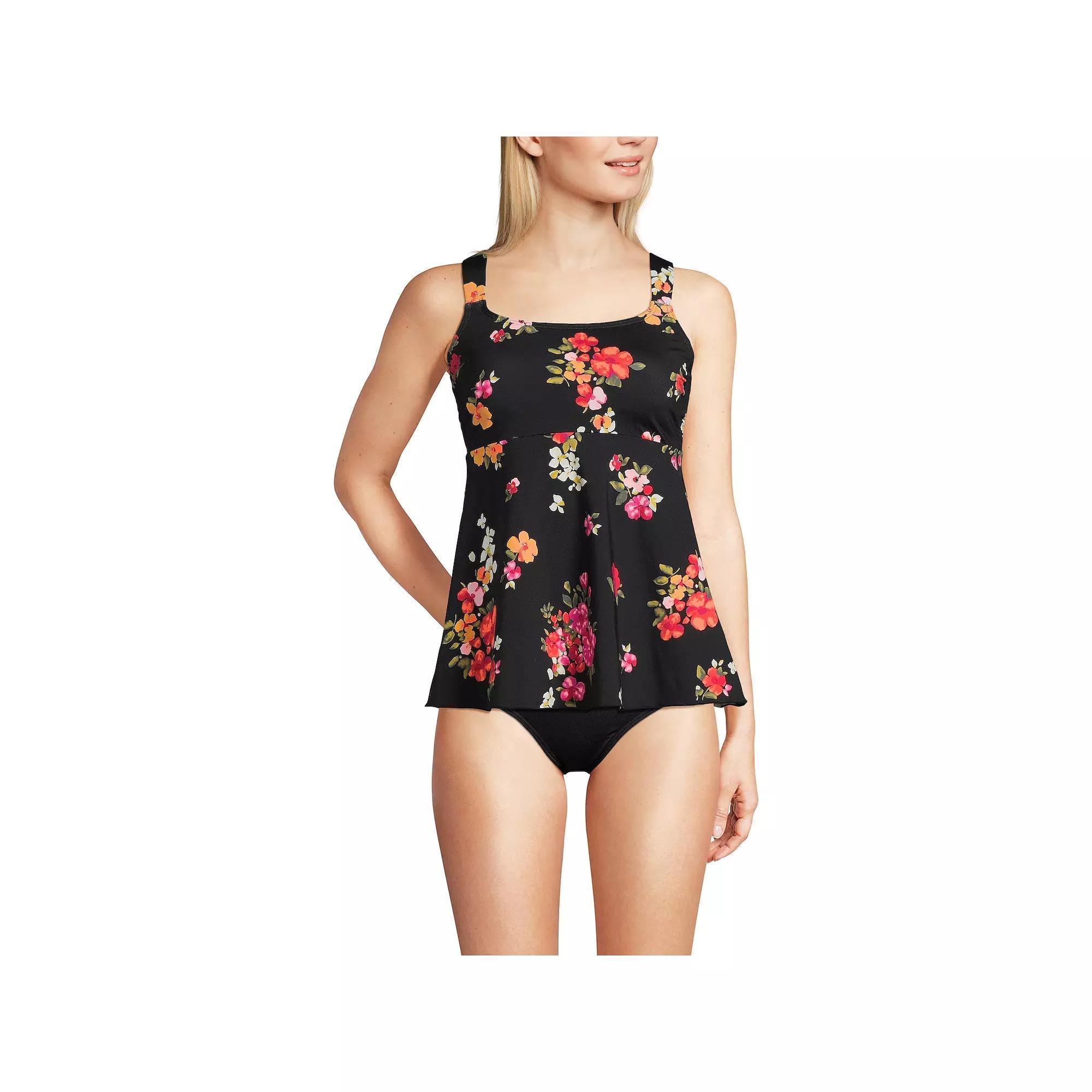 Women's Lands' End Flutter Empire UPF 50 Tankini Swimsuit Top,  Product Image
