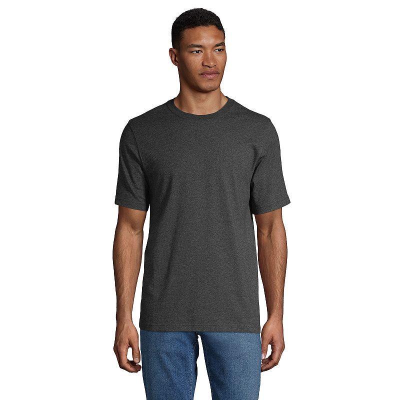 Men's Lands' End Super-T Short Sleeve T-Shirt, Size: XXL, Dark Grey Heather Product Image