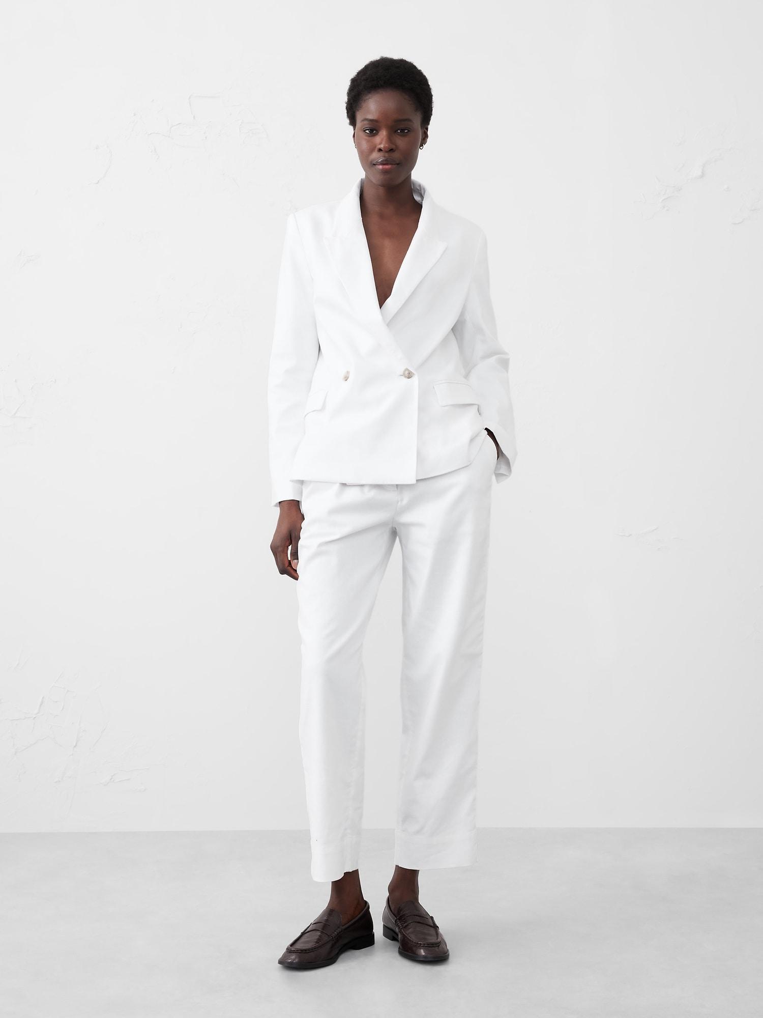 Tapered Linen-Blend Pull-On Pant Product Image