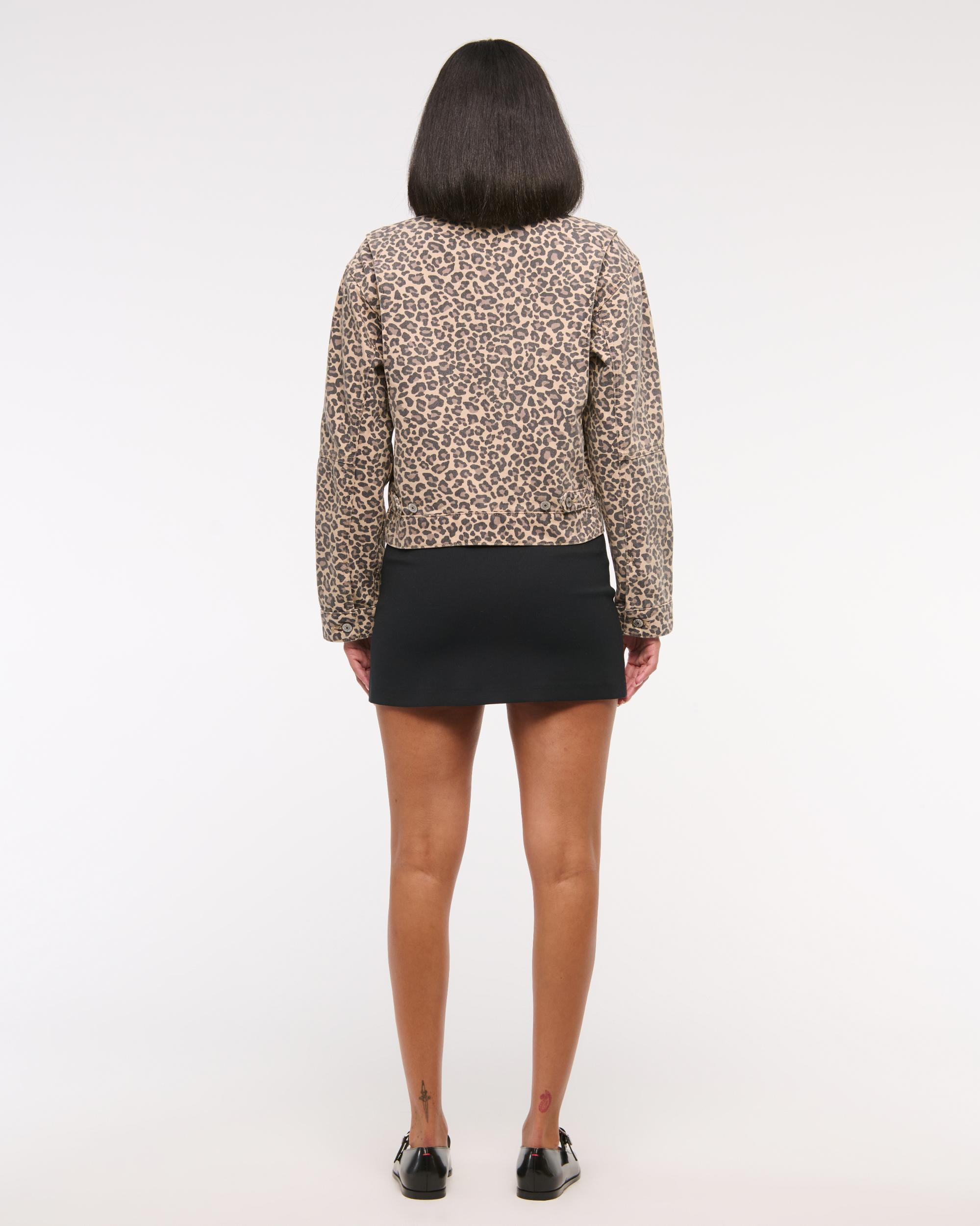 Denim Zip-Up Jacket Product Image