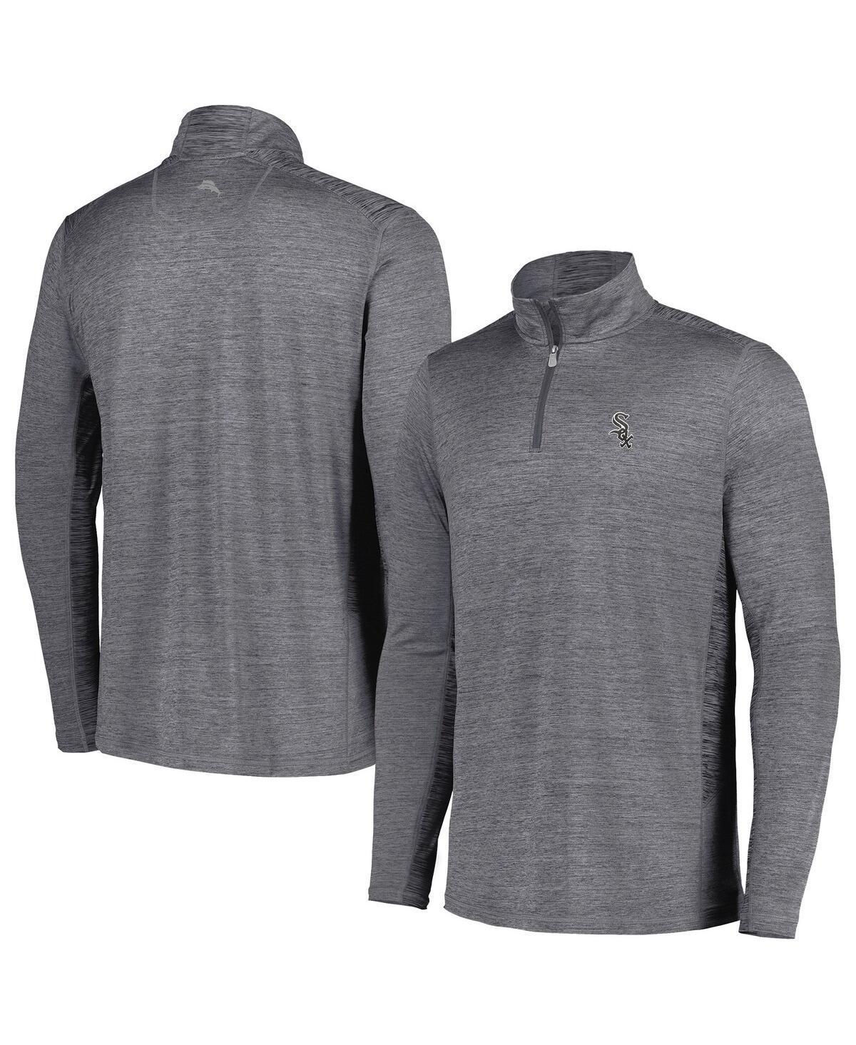 Mens Tommy Bahama Charcoal Chicago White Sox Delray IslandZoneHalf-Zip Top Product Image