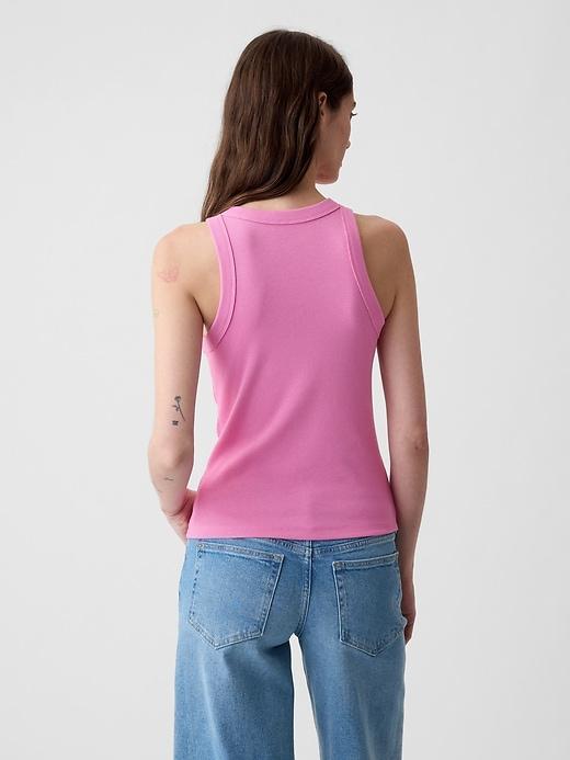 Modern Rib Halter Tank Top Product Image