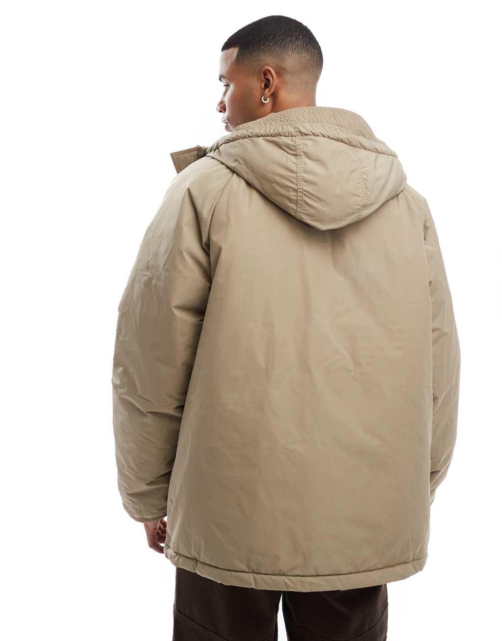 Nike Club parka jacket in khaki Product Image