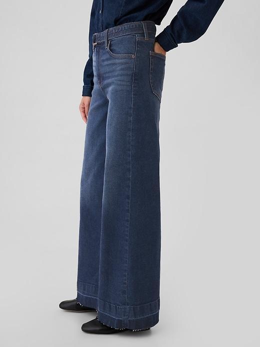 High Rise Stride Wide-Leg Jeans Product Image