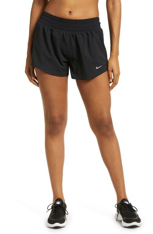 Nike Women's One Dri-FIT Mid-Rise 3" Brief-Lined Shorts Product Image