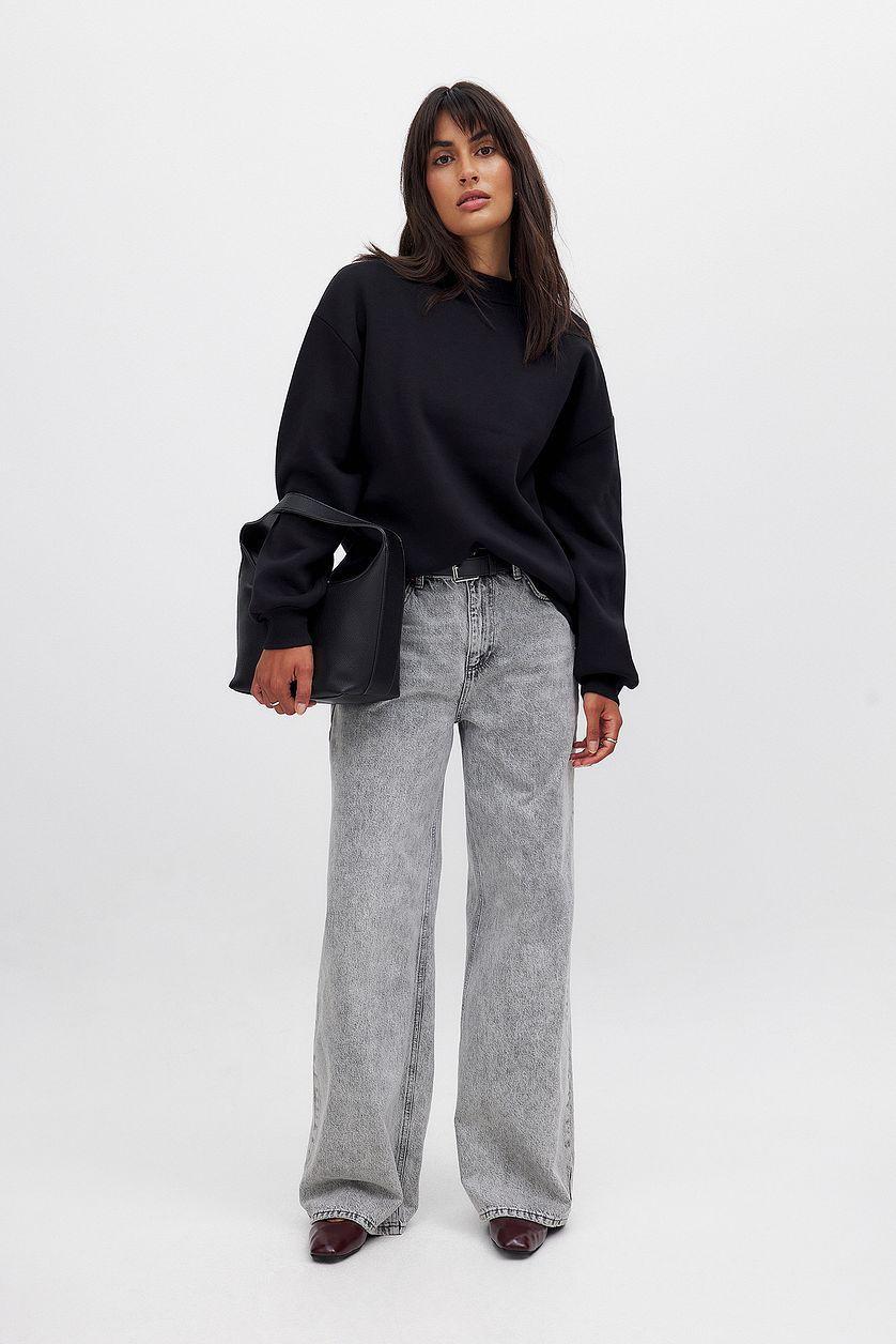 High Neck Detail Sweatshirt Product Image