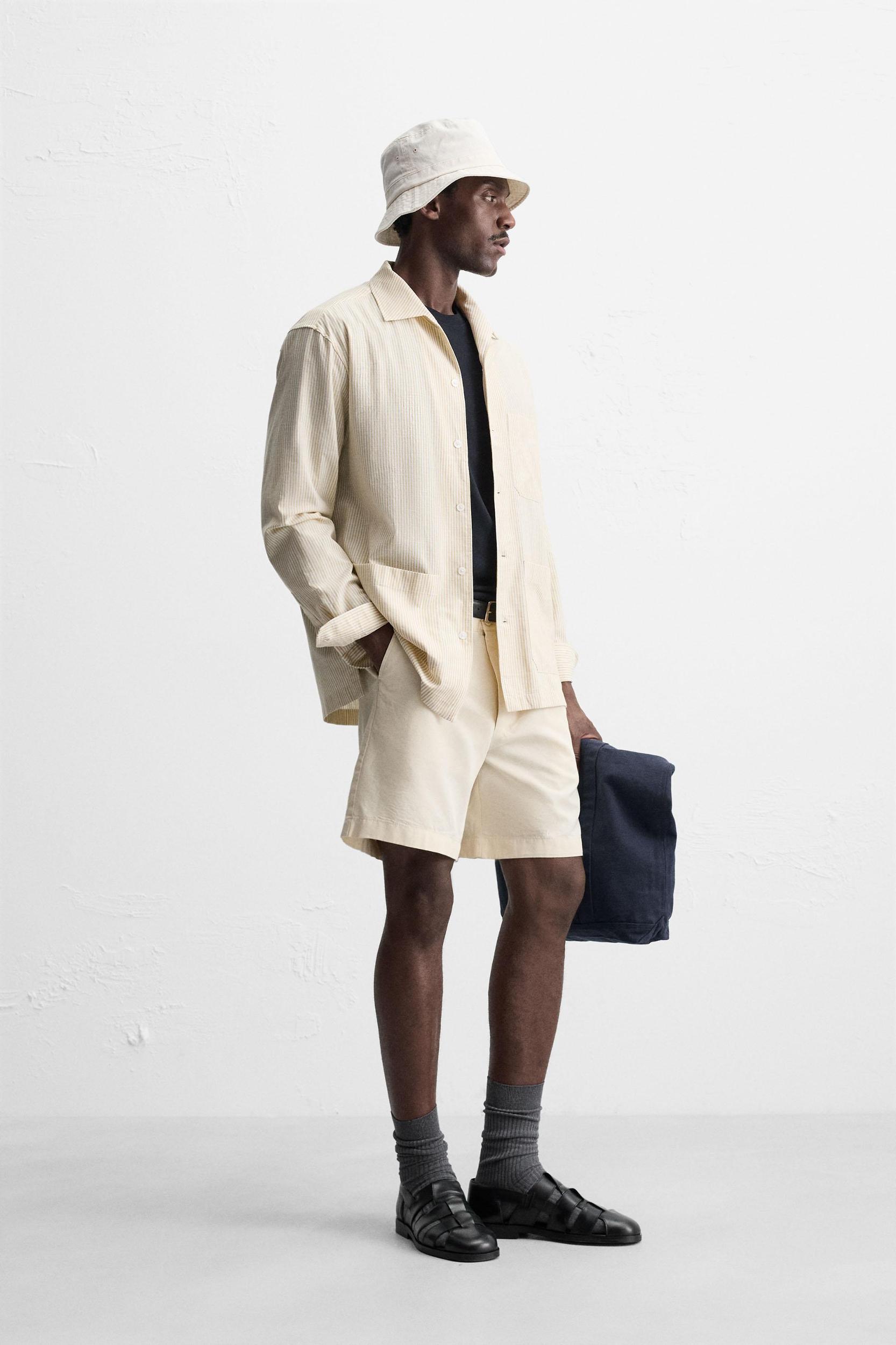 STRIPED OVERSHIRT Product Image