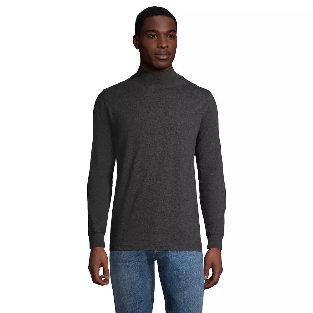 Big & Tall Lands' End Super-T Classic-Fit Mock Turtleneck, Men's,  Product Image