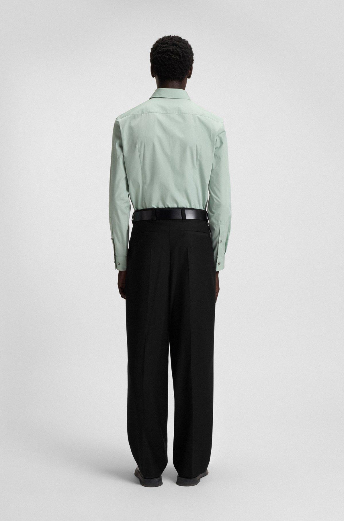 Modern-fit trousers in wool-blend twill Product Image