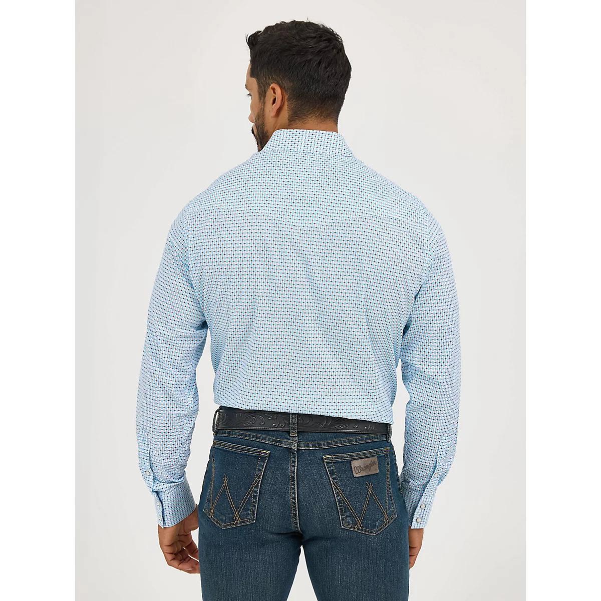 Men's 20X® Competition Advanced Comfort Long Sleeve Two Pocket Western Snap Shirt Fence Product Image