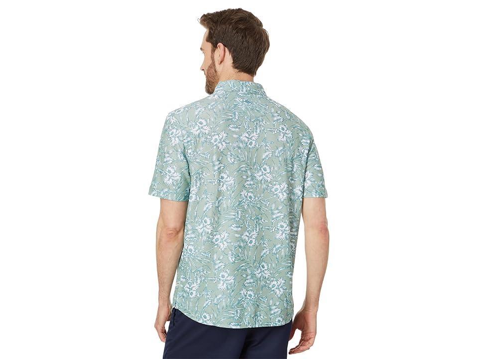 Tommy Bahama Iris Vines Camp (Iceberg Green) Men's Short Sleeve Knit Product Image