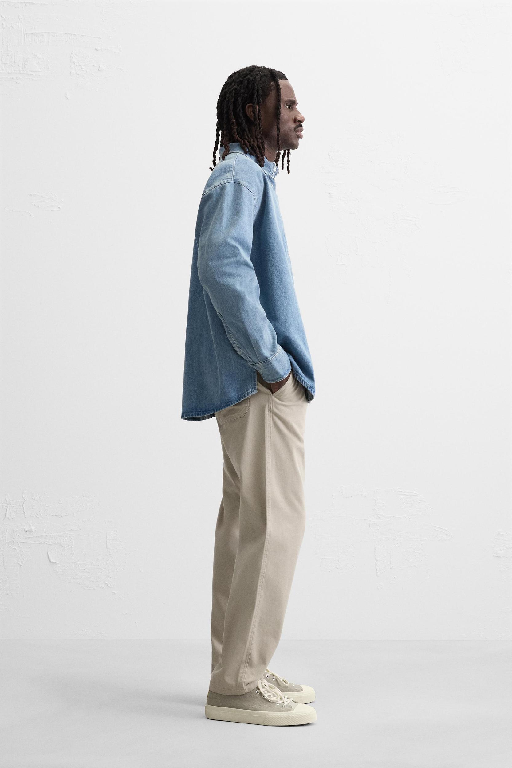 WASHED JOGGER WAIST PANTS Product Image