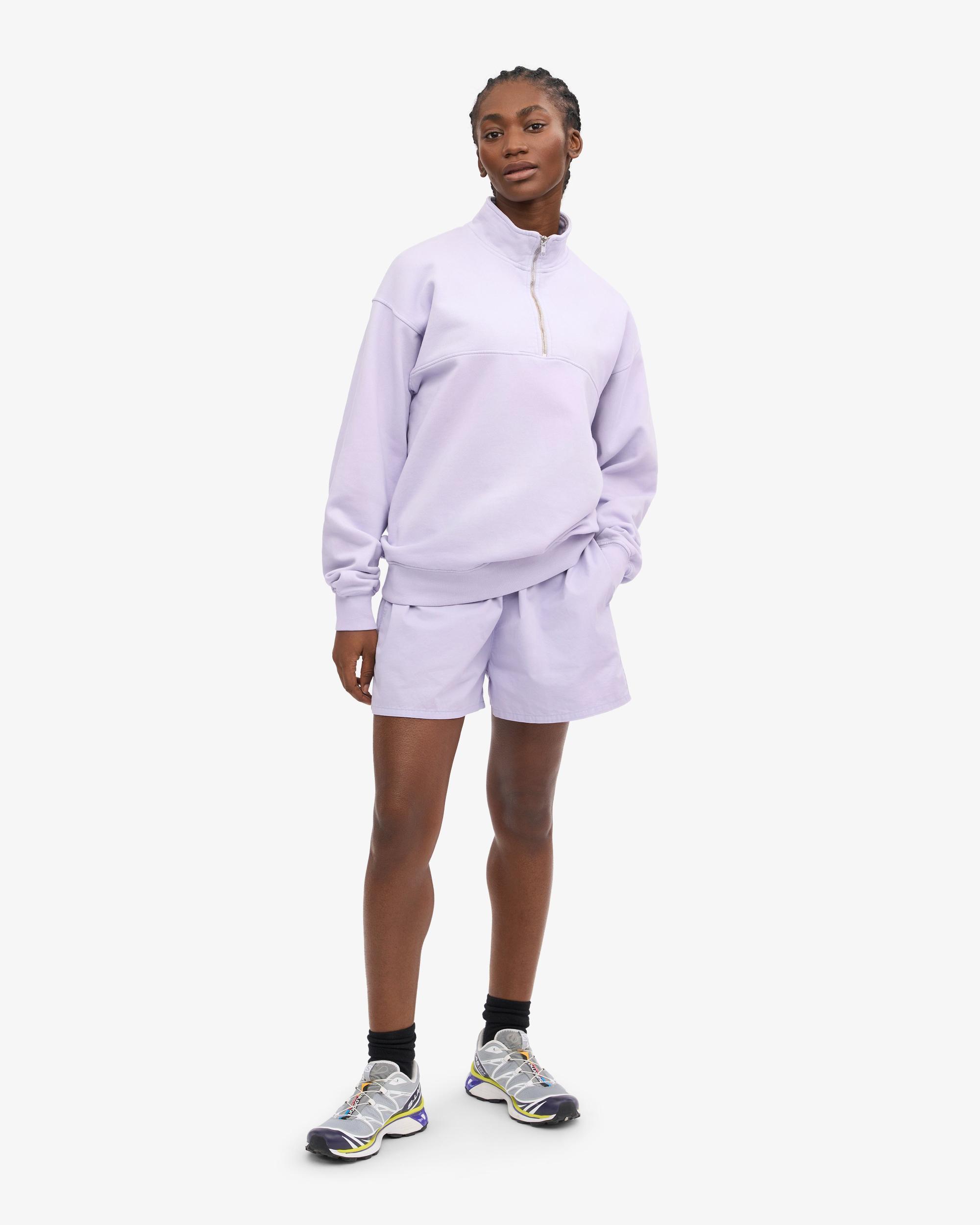Organic Quarter Zip - Soft Lavender Product Image