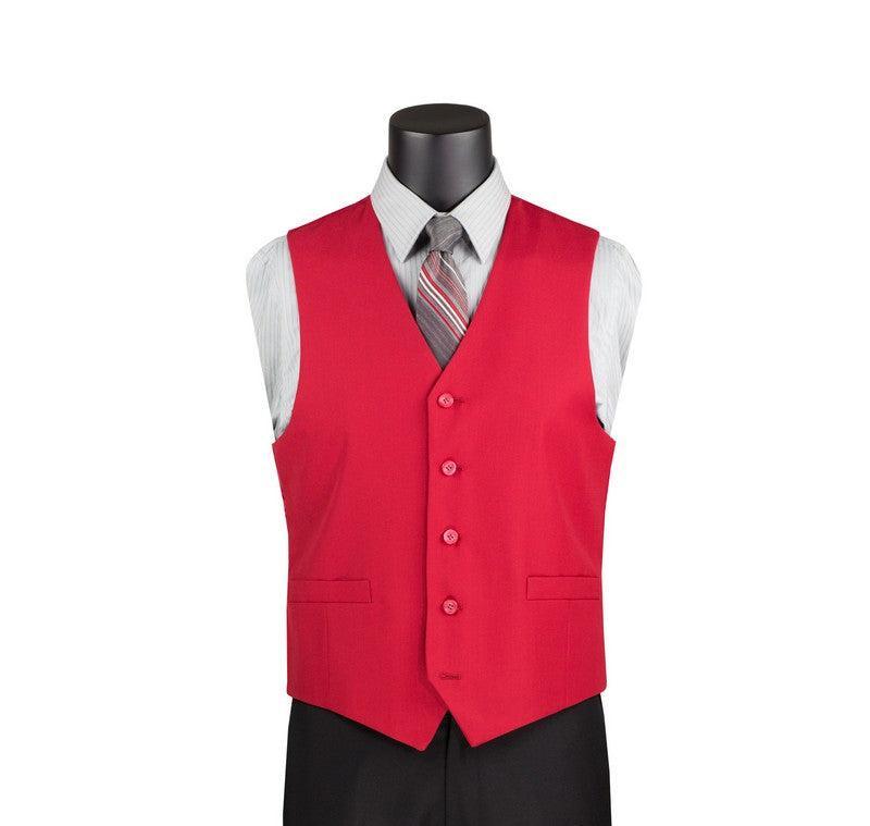 Blue Slim Fit Vest Single Breasted 5 Button Design Product Image