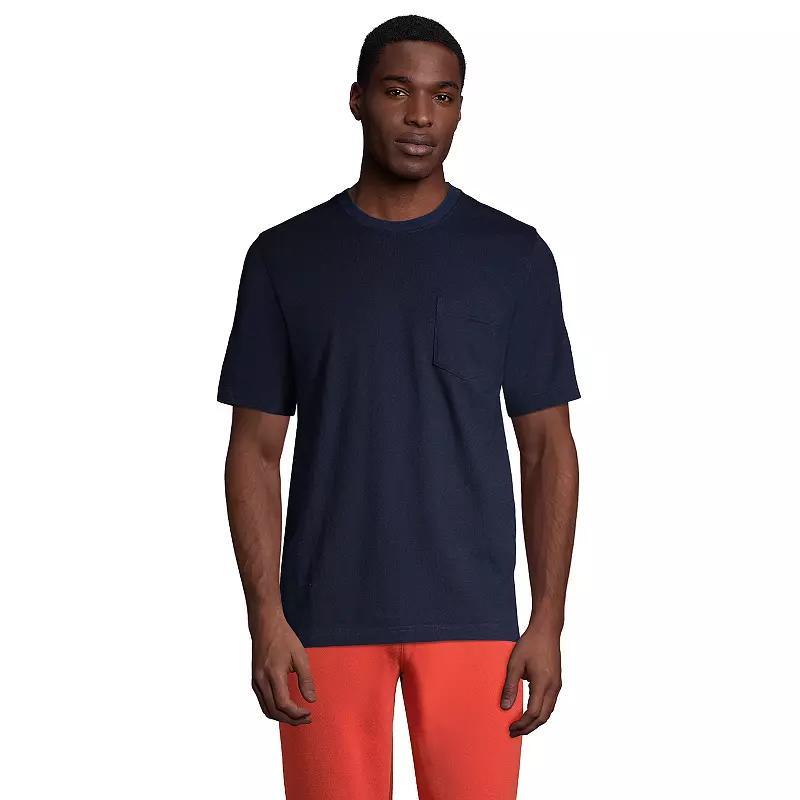 Big & Tall Lands' End Short Sleeve Super-T Pocket Tee, Men's,  Product Image