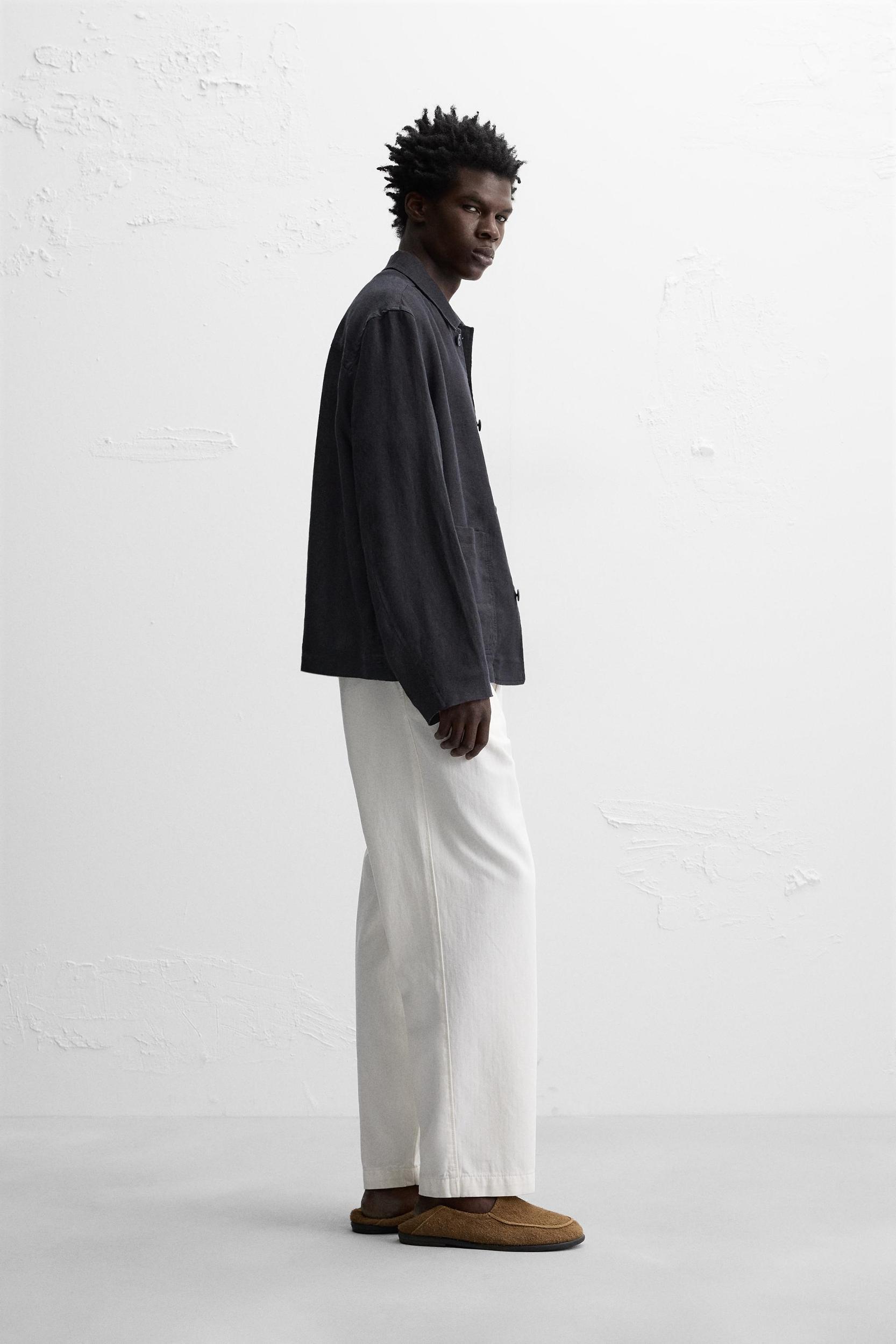 100% LINEN JACKET Product Image