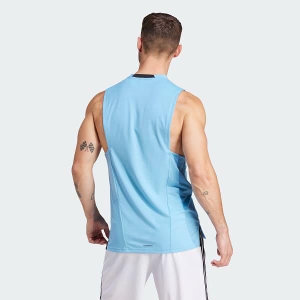 adidas Designed for Training Workout Tank Top Crystal Sand M Mens Product Image