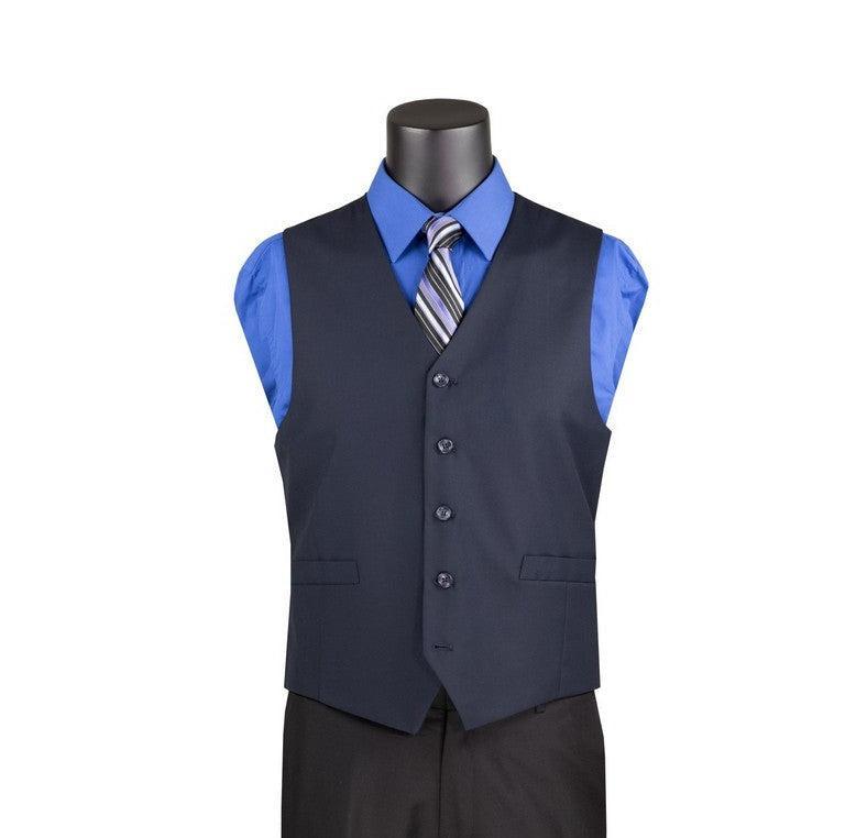 Red Slim Fit Vest Single Breasted 5 Button Design Product Image