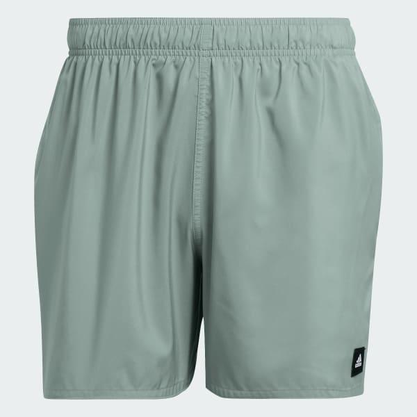 adidas Solid CLX Short-Length Swim Shorts Pure Ruby M Mens Product Image