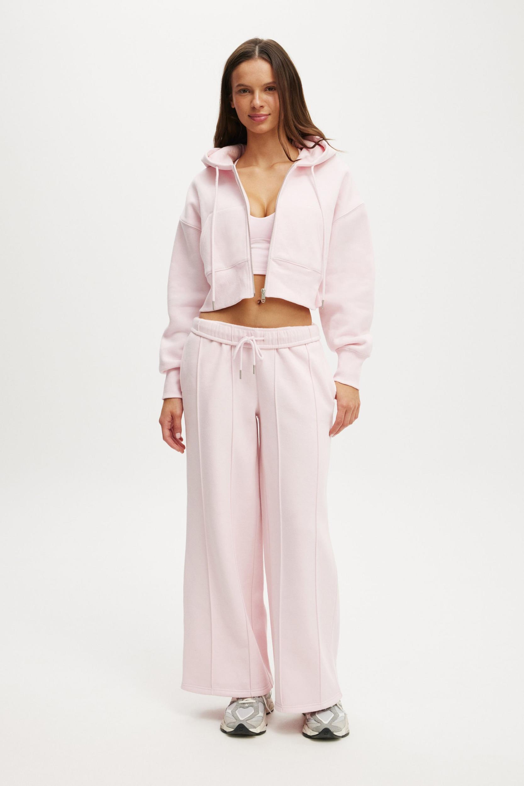 Plush Wide Leg Pintuck Trackpant Product Image