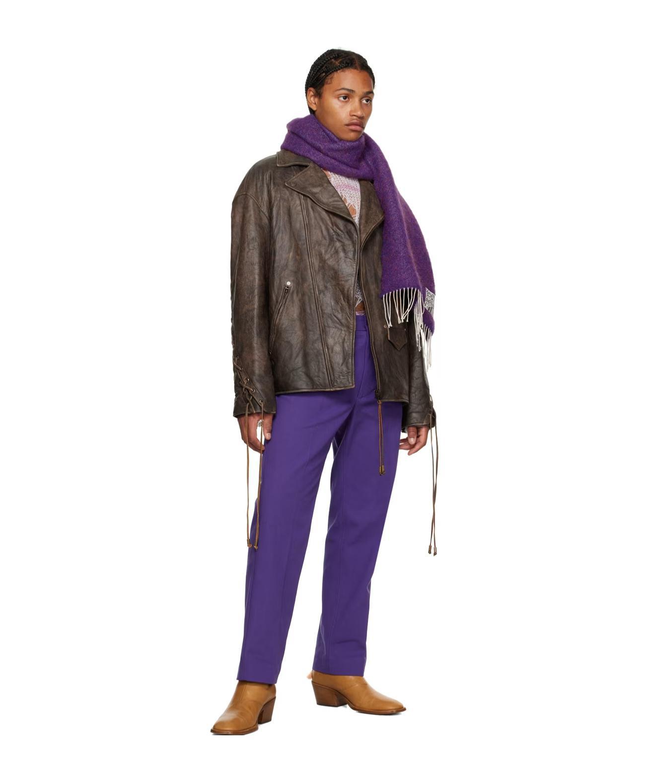 ACNE STUDIOS Purple Three-pocket Trousers In Bmz Electric Purple Product Image