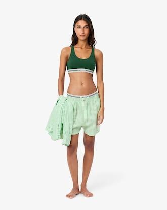 Contrast Band Stretch Cotton Bralette Product Image