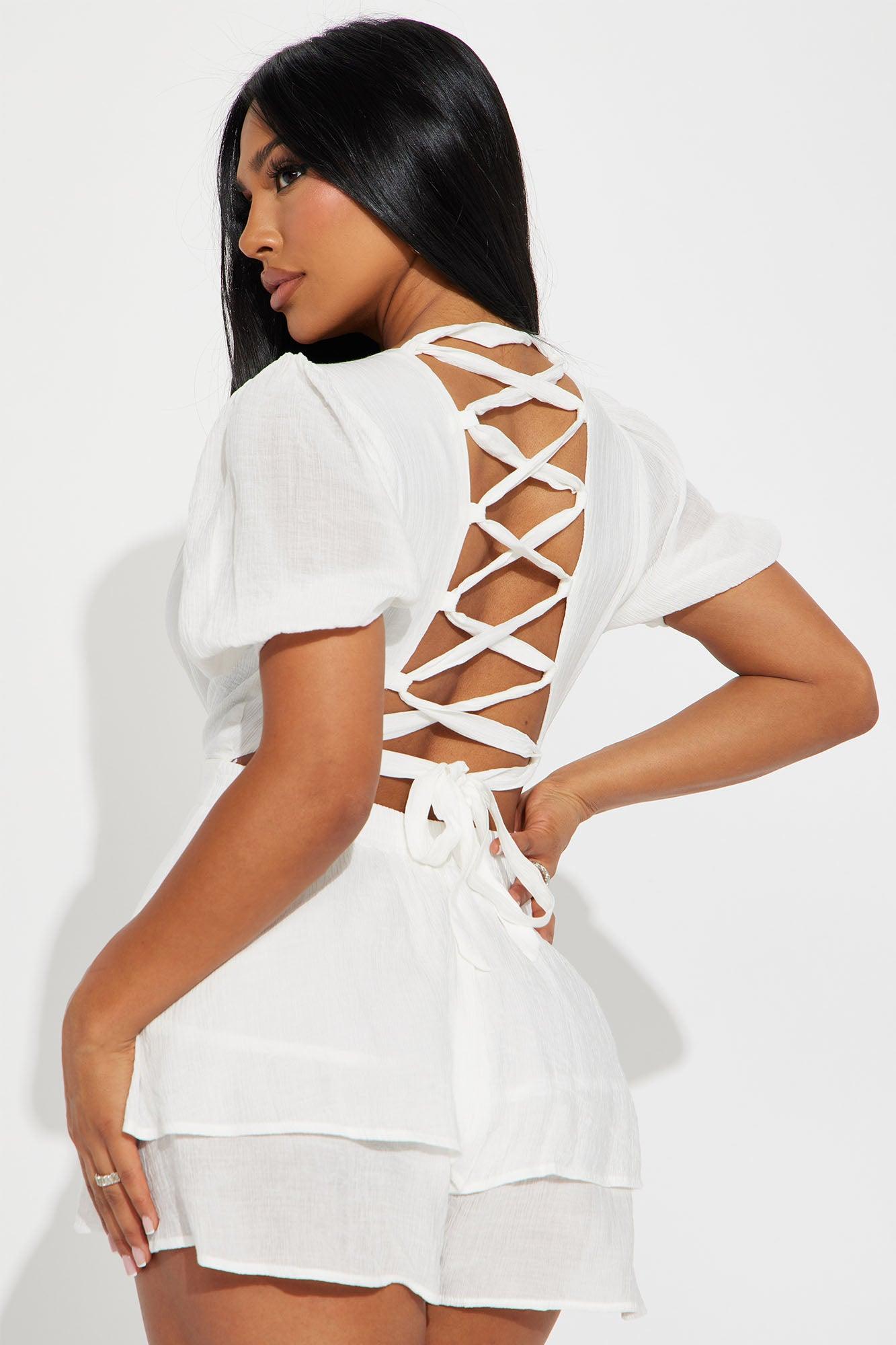 Natasha Romper - White Product Image