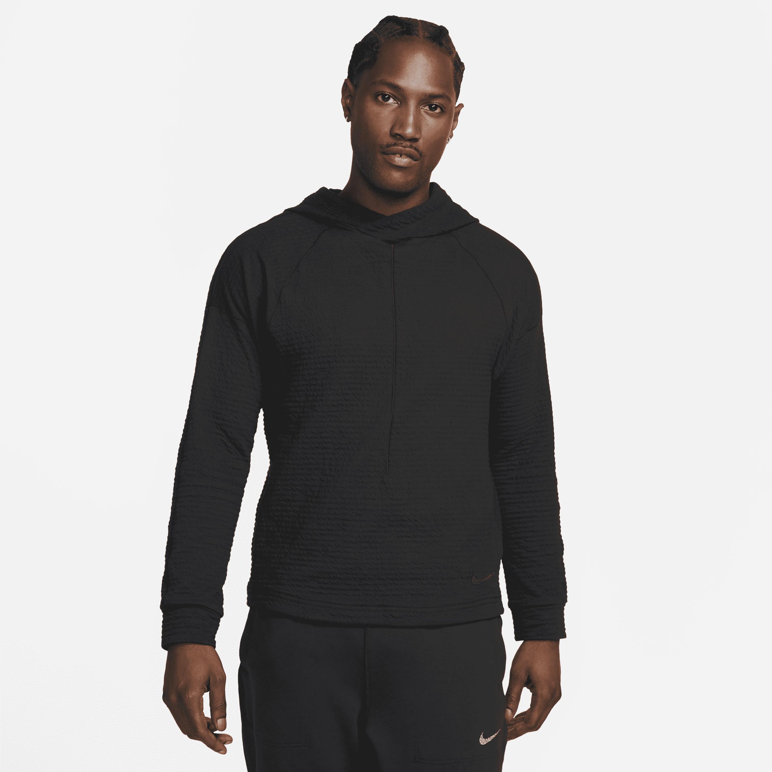 Nike Mens Yoga Textured DriFIT Pullover Hoodie Product Image