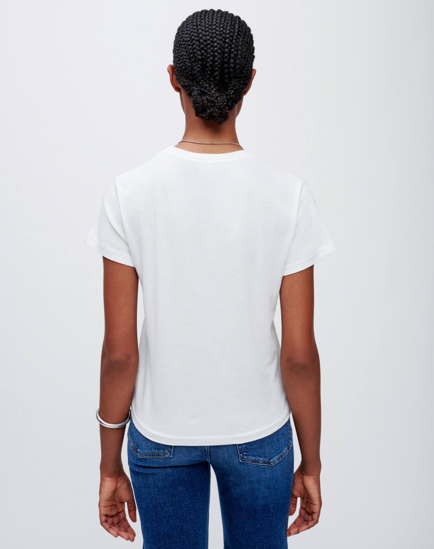 Classic "Aspen" Tee - Vintage White Female Product Image